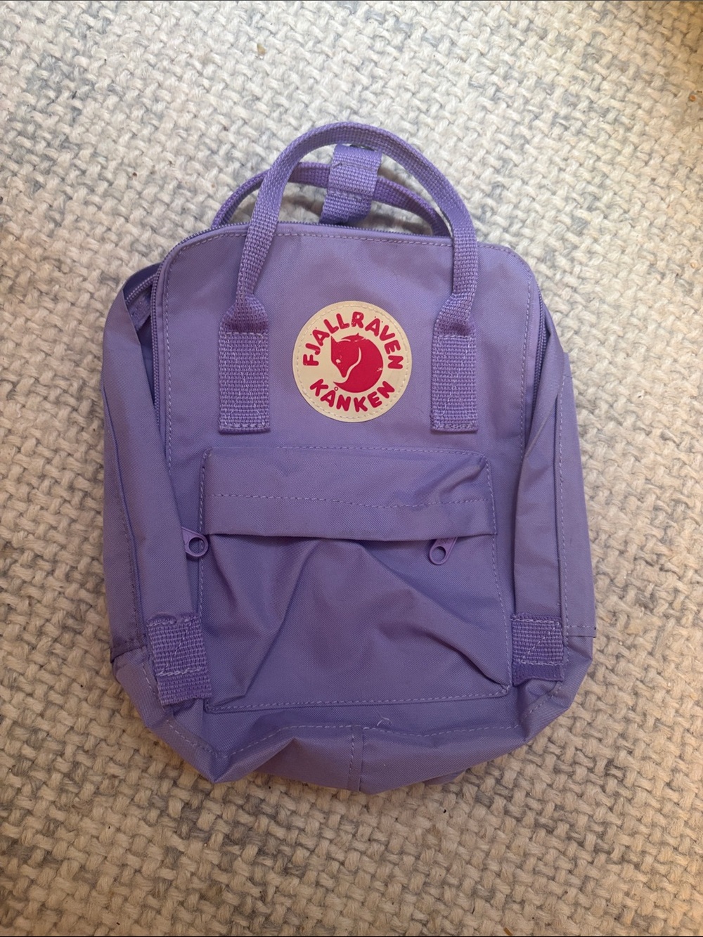 Fjallraven Kanken Kids Backpack - Lavender Purple with Red Fox 🦊 Logo